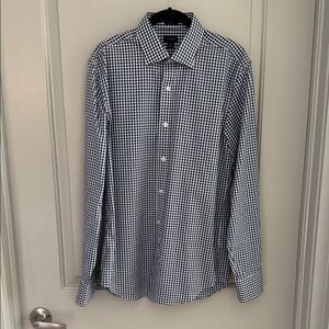 J. Crew Black and White Casual Button Down Shirt